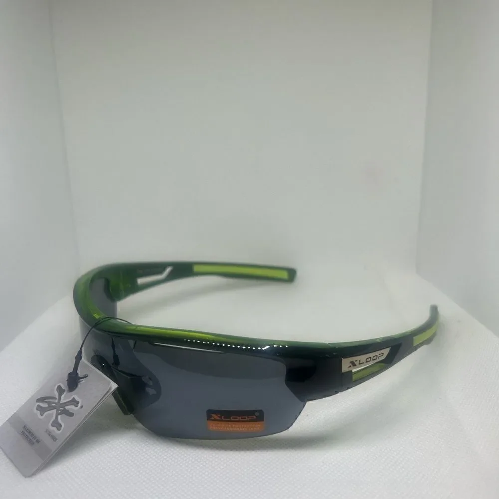 X-Loop Wrap Semi-Rimless Mens Shades Sunglasses